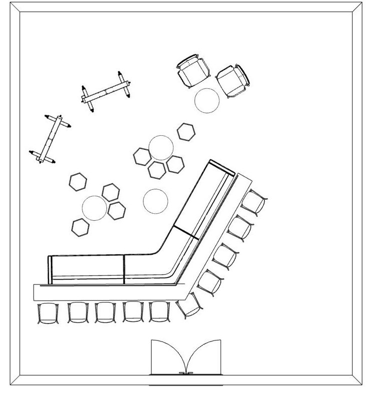 collaborative training room layout design