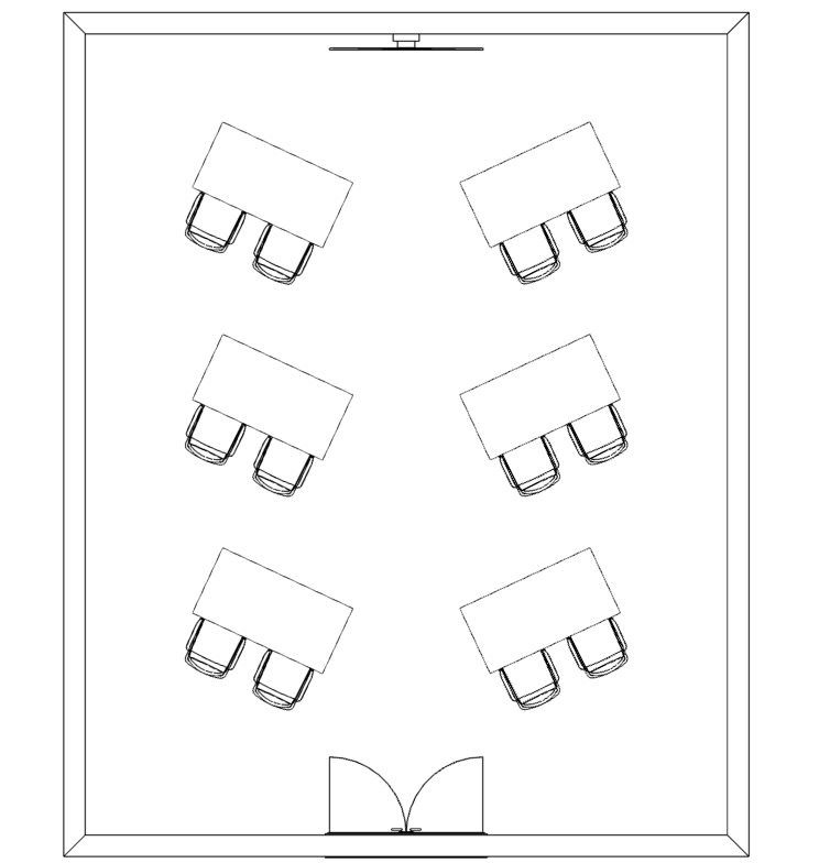 classroom design style for training furniture room layout