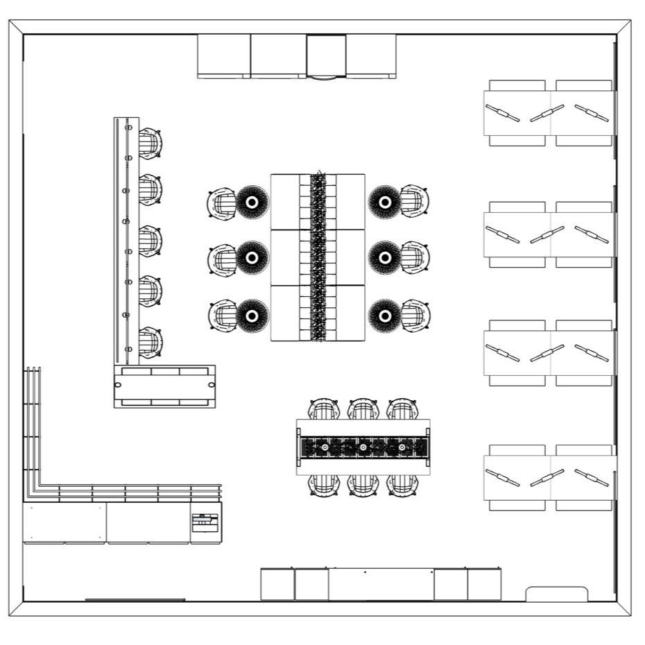 Canteen space planning design for Compleat Food Group food manufacturing facility near Telford