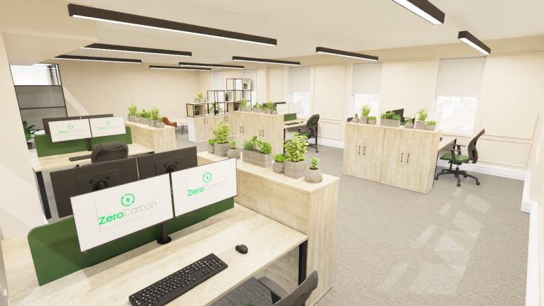 modern office furniture installed for renewable energy supplier in Manchester