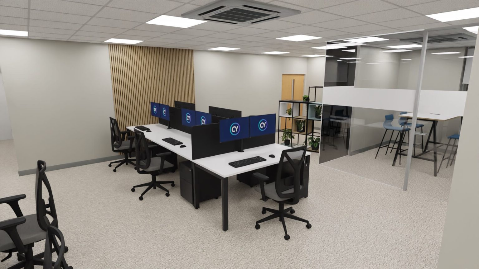 office furniture installation for insolvency company office in Stoke-on-Trent