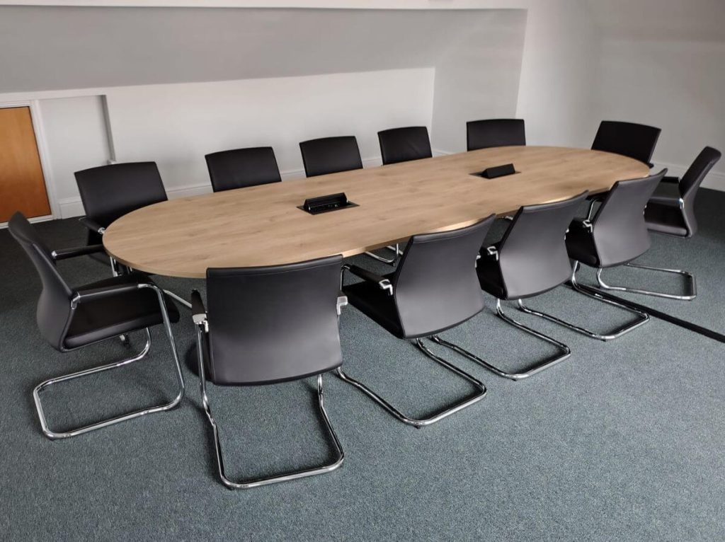 meeting table & chairs installation in Telford logistics company