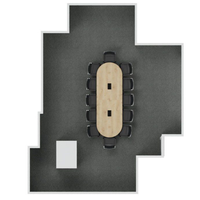 meeting table & chairs layout design for Telford logistics office