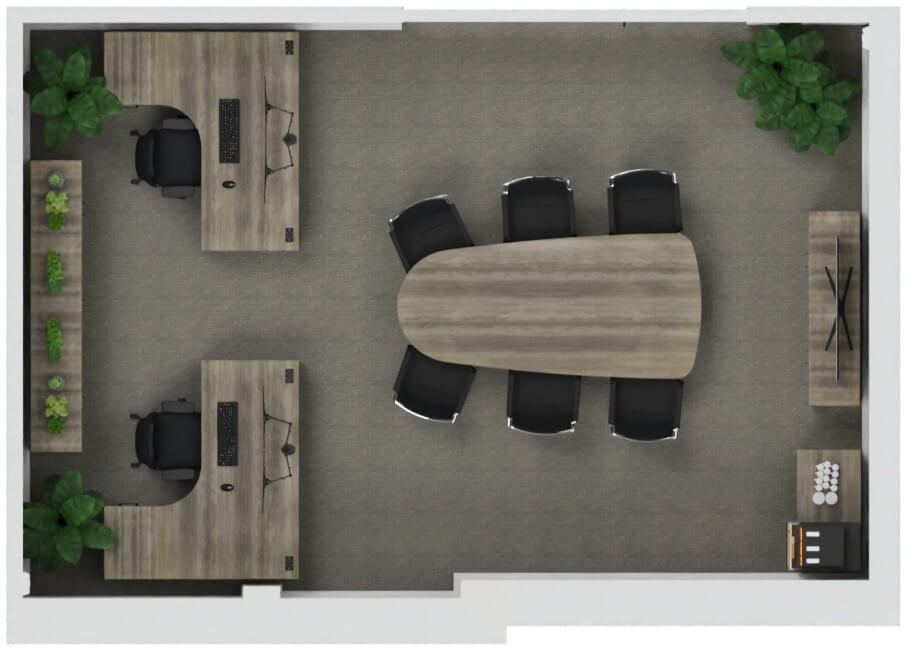 office furniture floorplan design for manchester automotive dealership office
